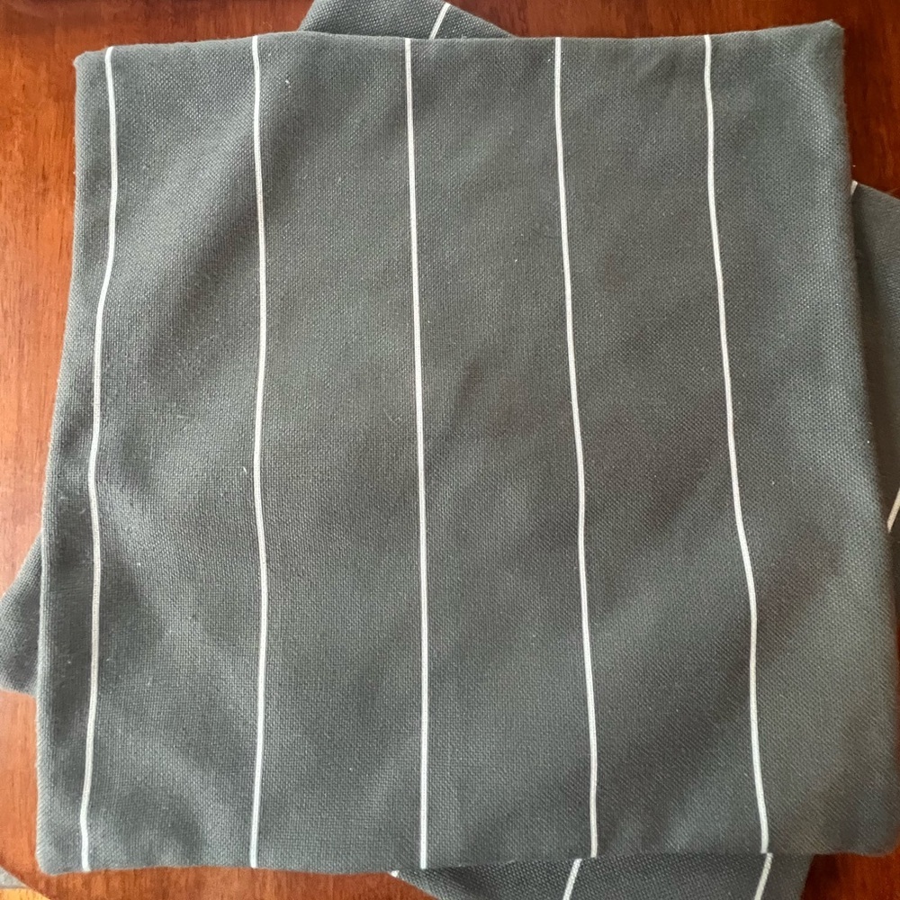 Striped Olive Green Cushion Covers​